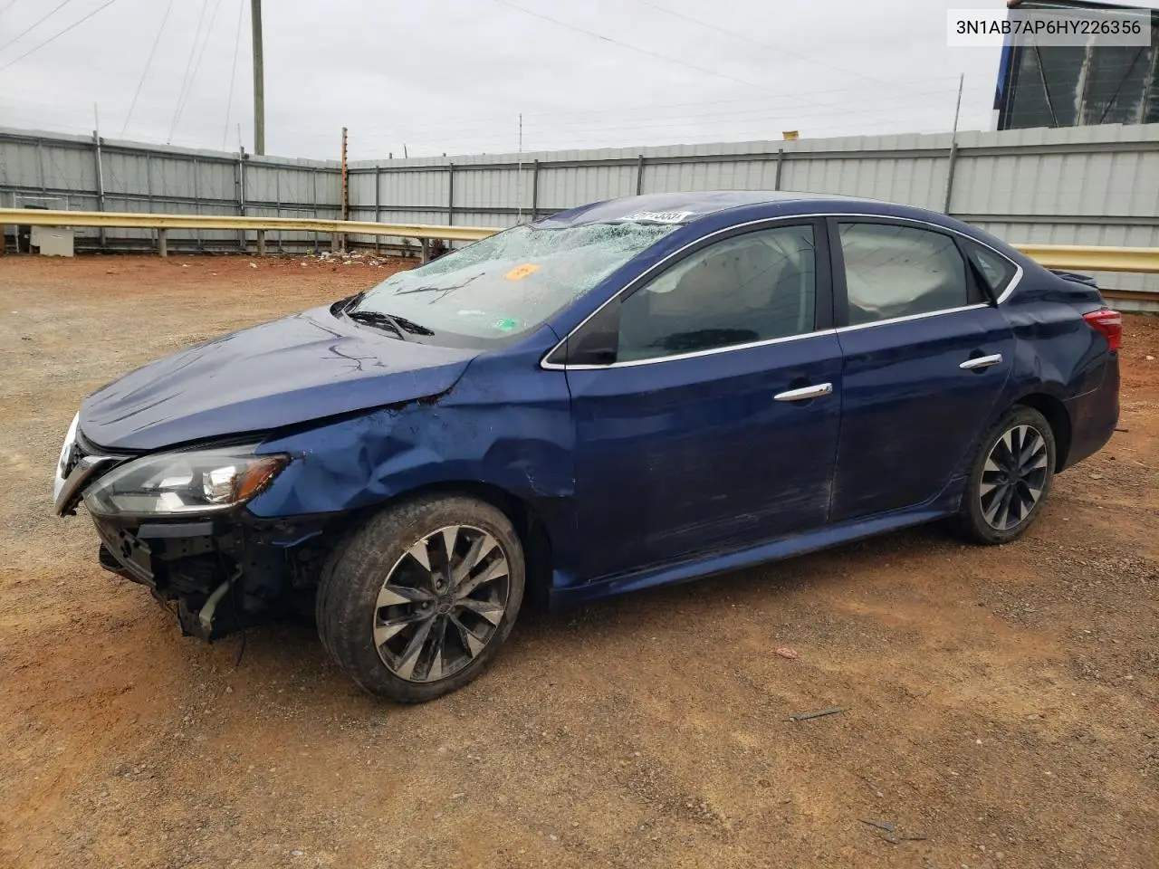 3N1AB7AP6HY226356 2017 Nissan Sentra S