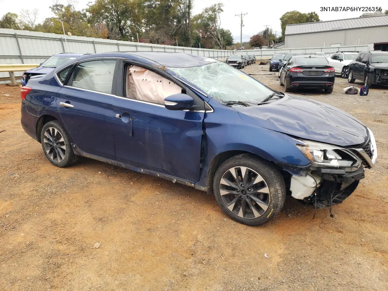 3N1AB7AP6HY226356 2017 Nissan Sentra S