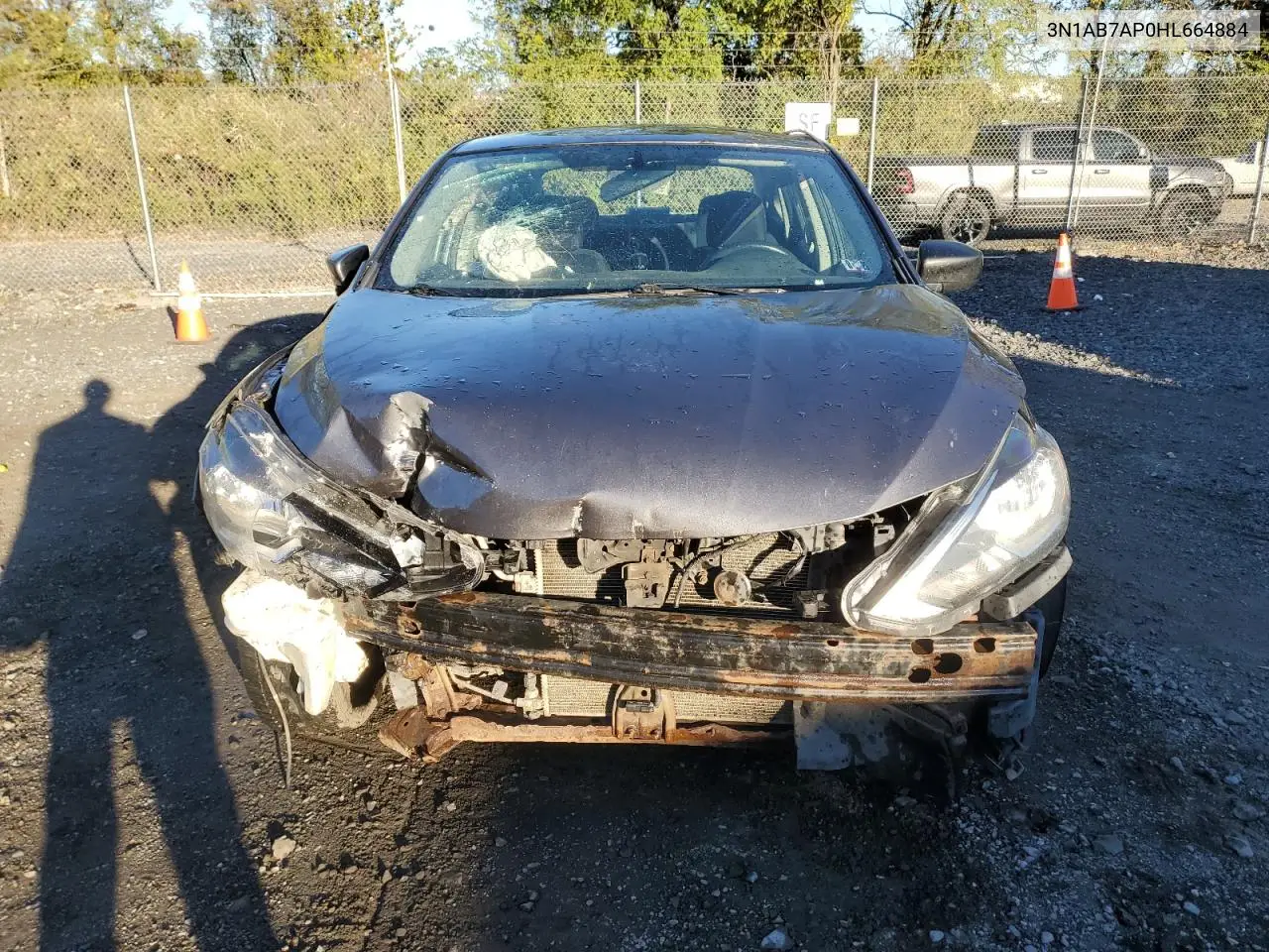 3N1AB7AP0HL664884 2017 Nissan Sentra S