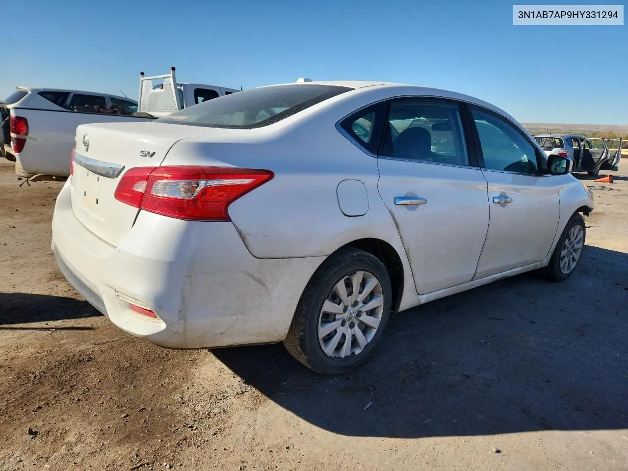 3N1AB7AP9HY331294 2017 Nissan Sentra S