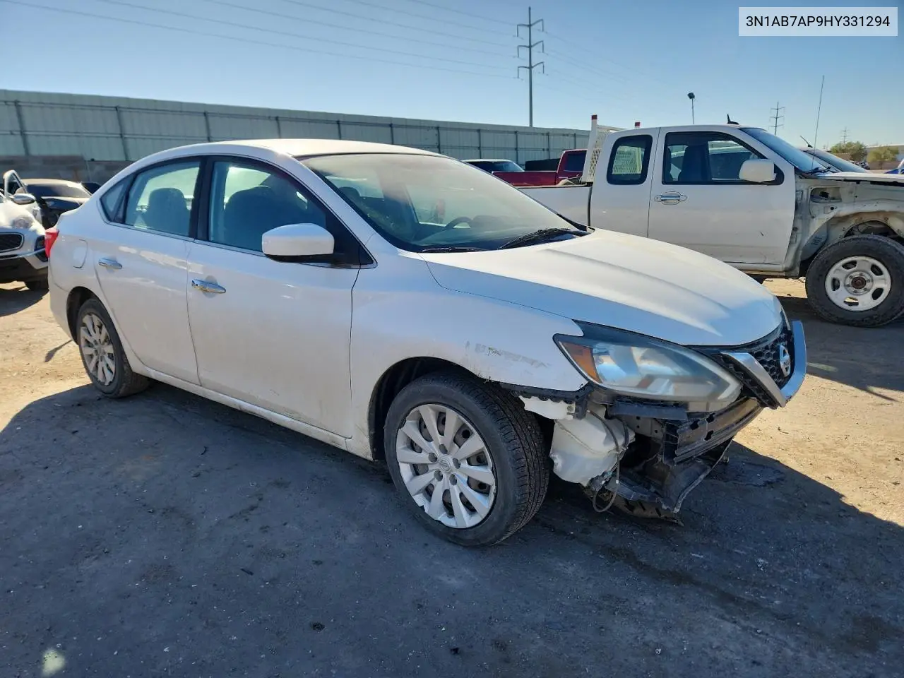 3N1AB7AP9HY331294 2017 Nissan Sentra S