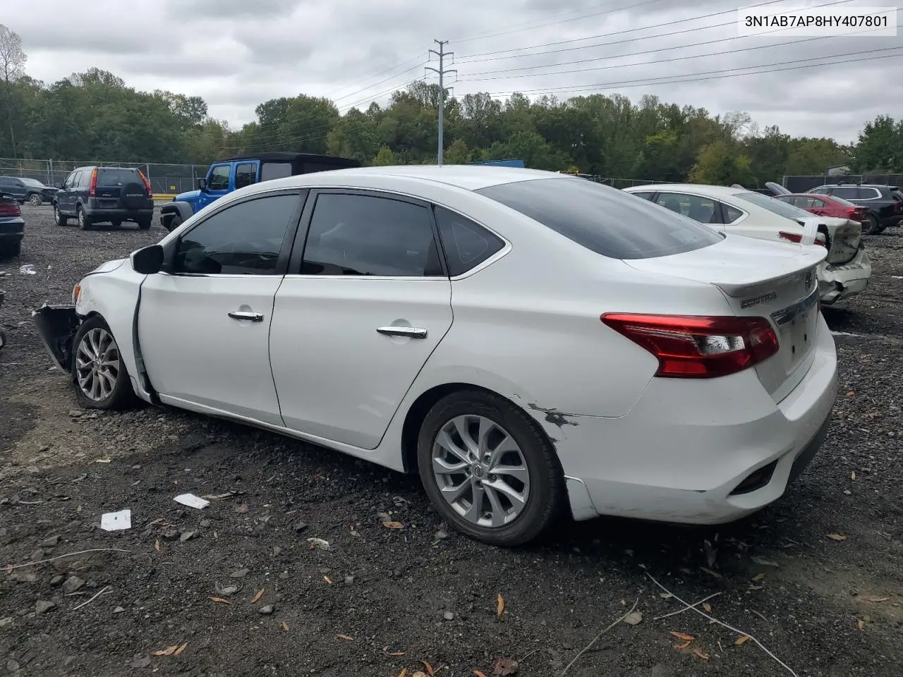 3N1AB7AP8HY407801 2017 Nissan Sentra S