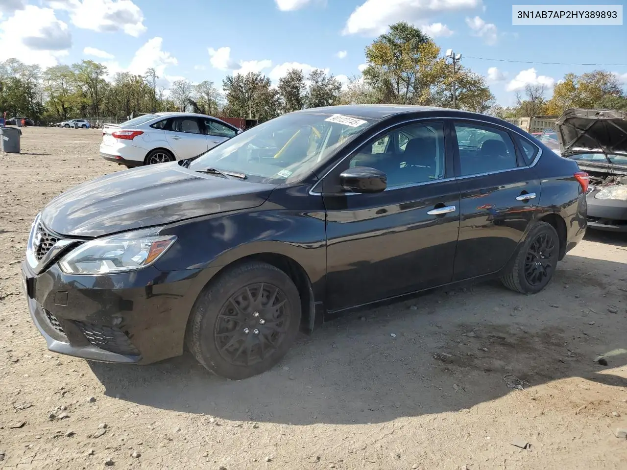3N1AB7AP2HY389893 2017 Nissan Sentra S