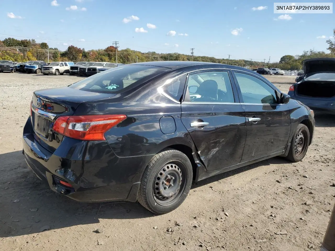3N1AB7AP2HY389893 2017 Nissan Sentra S