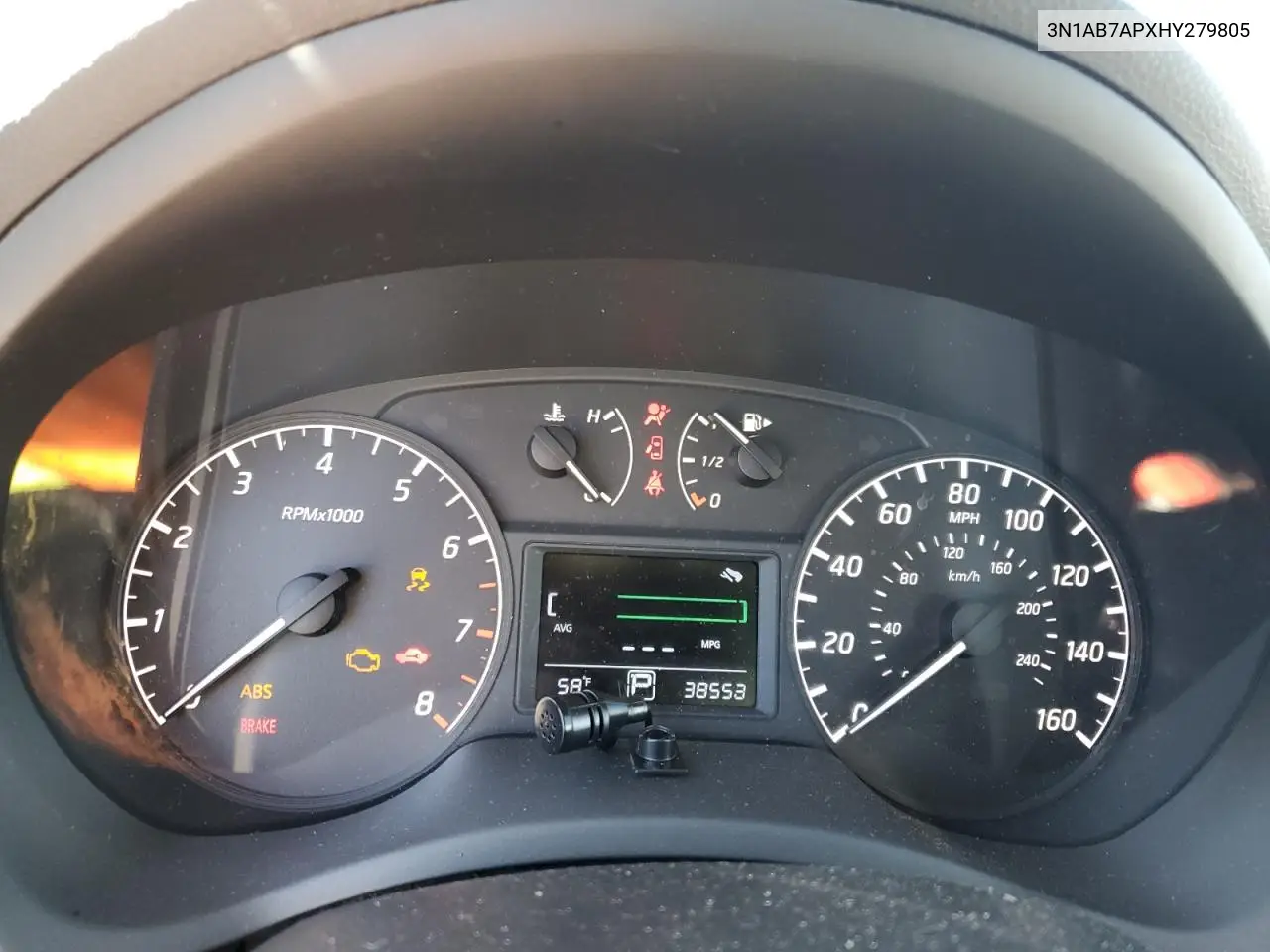 3N1AB7APXHY279805 2017 Nissan Sentra S