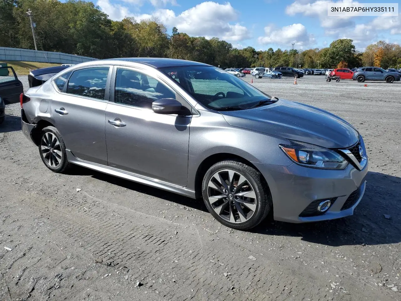 3N1AB7AP6HY335111 2017 Nissan Sentra S