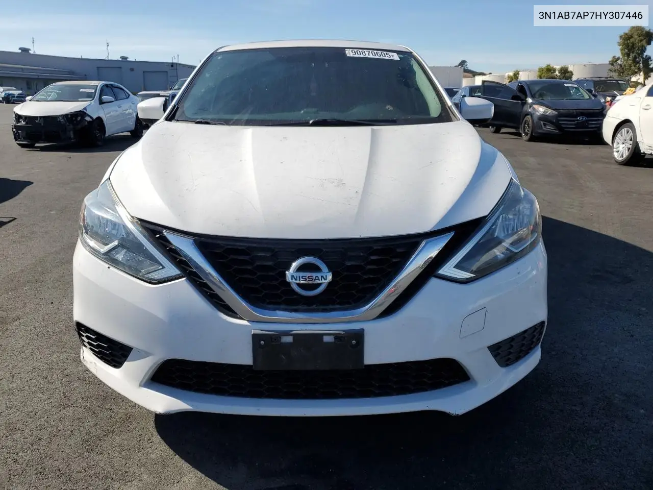 3N1AB7AP7HY307446 2017 Nissan Sentra S