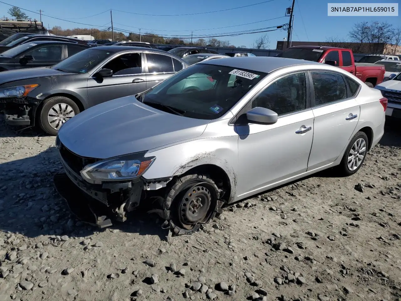3N1AB7AP1HL659015 2017 Nissan Sentra S