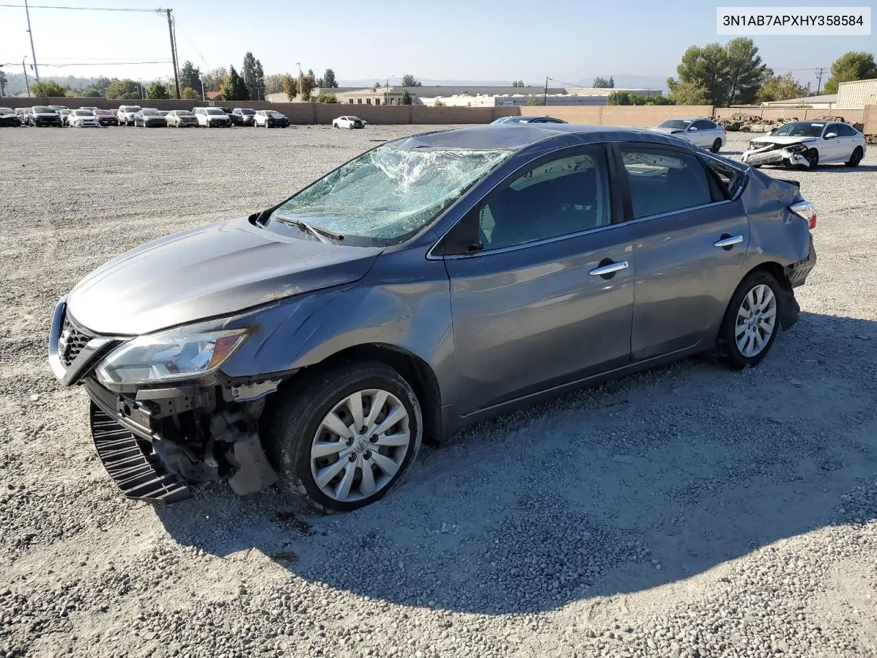 3N1AB7APXHY358584 2017 Nissan Sentra S