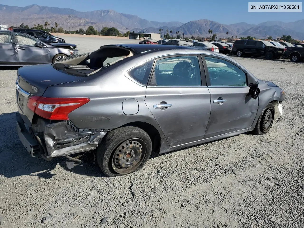 3N1AB7APXHY358584 2017 Nissan Sentra S