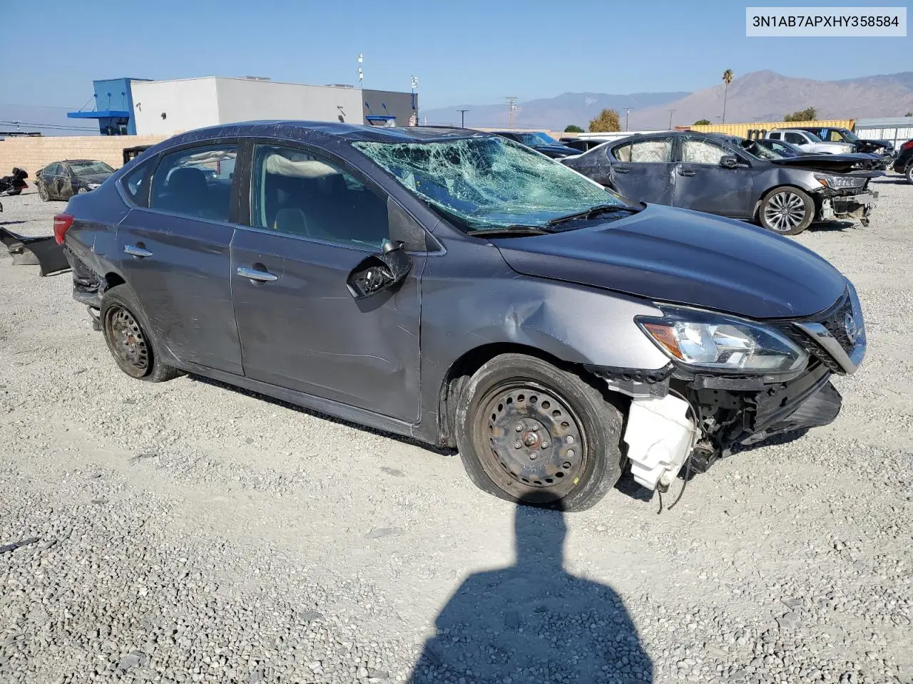 3N1AB7APXHY358584 2017 Nissan Sentra S