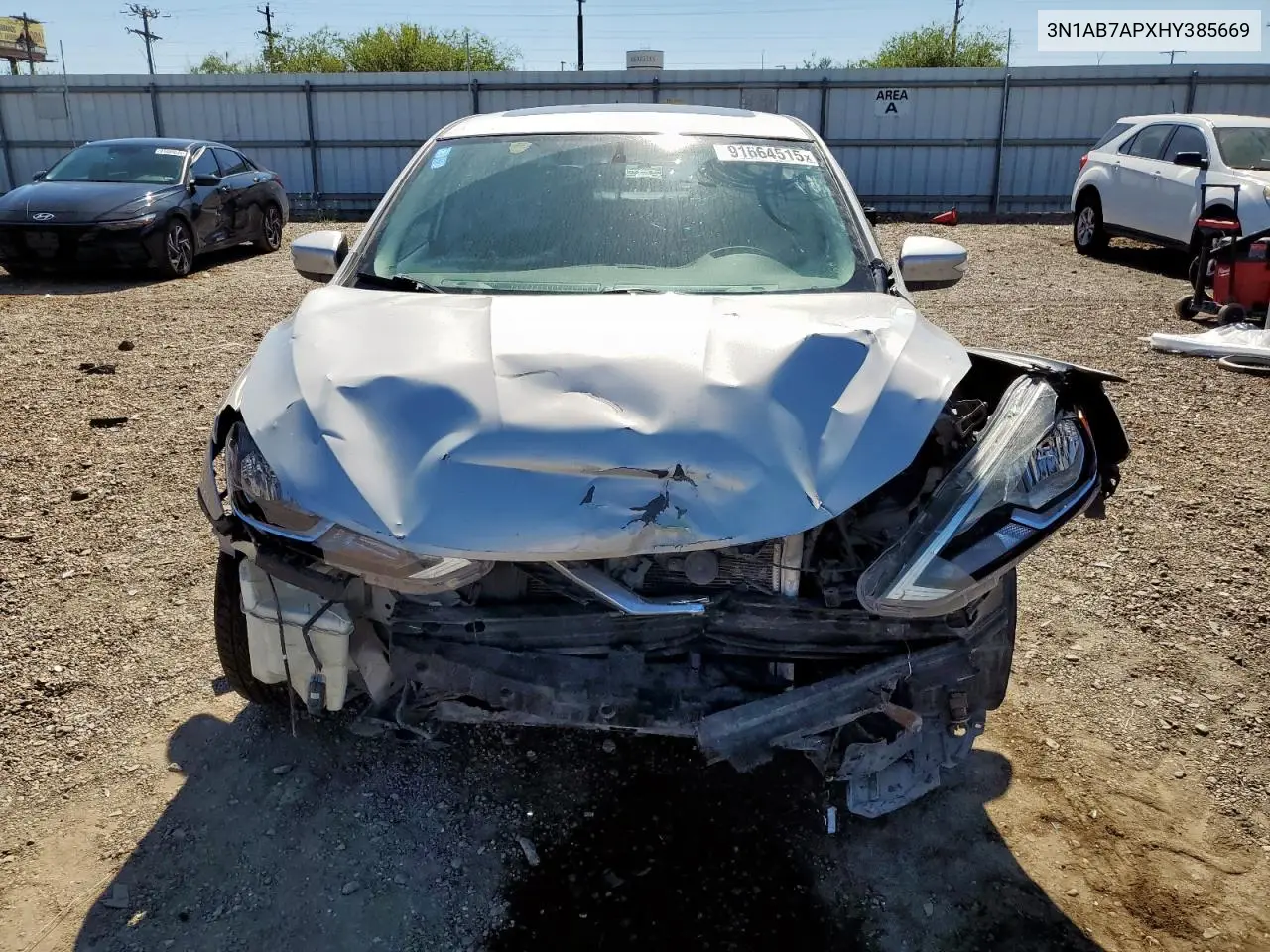 3N1AB7APXHY385669 2017 Nissan Sentra S