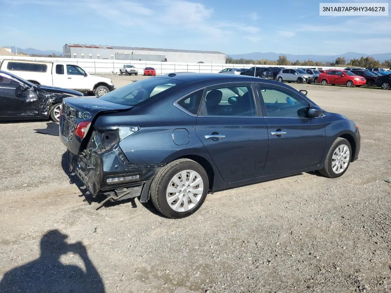 3N1AB7AP9HY346278 2017 Nissan Sentra S