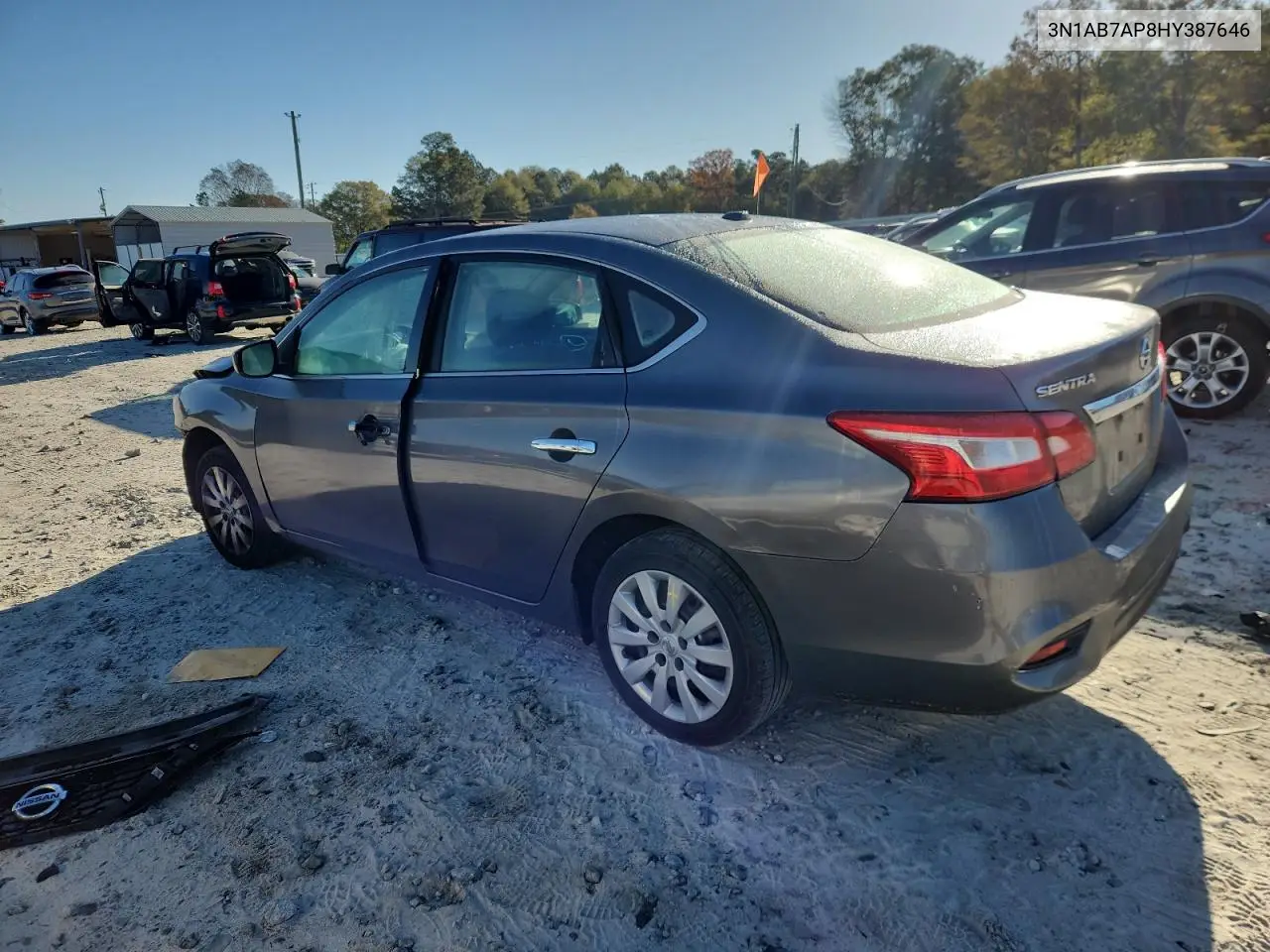 3N1AB7AP8HY387646 2017 Nissan Sentra S