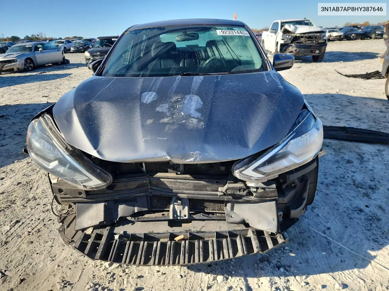 3N1AB7AP8HY387646 2017 Nissan Sentra S