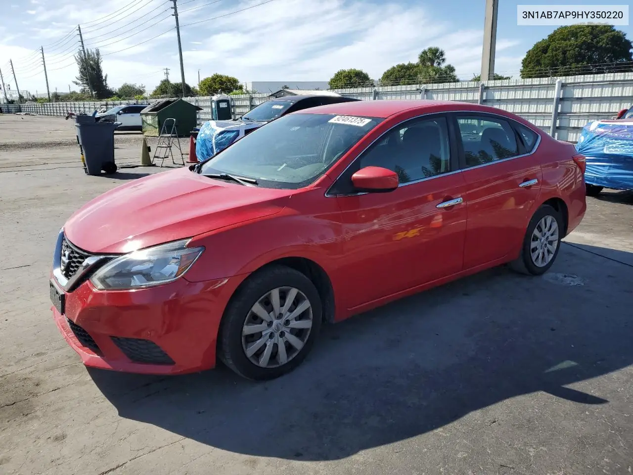 3N1AB7AP9HY350220 2017 Nissan Sentra S