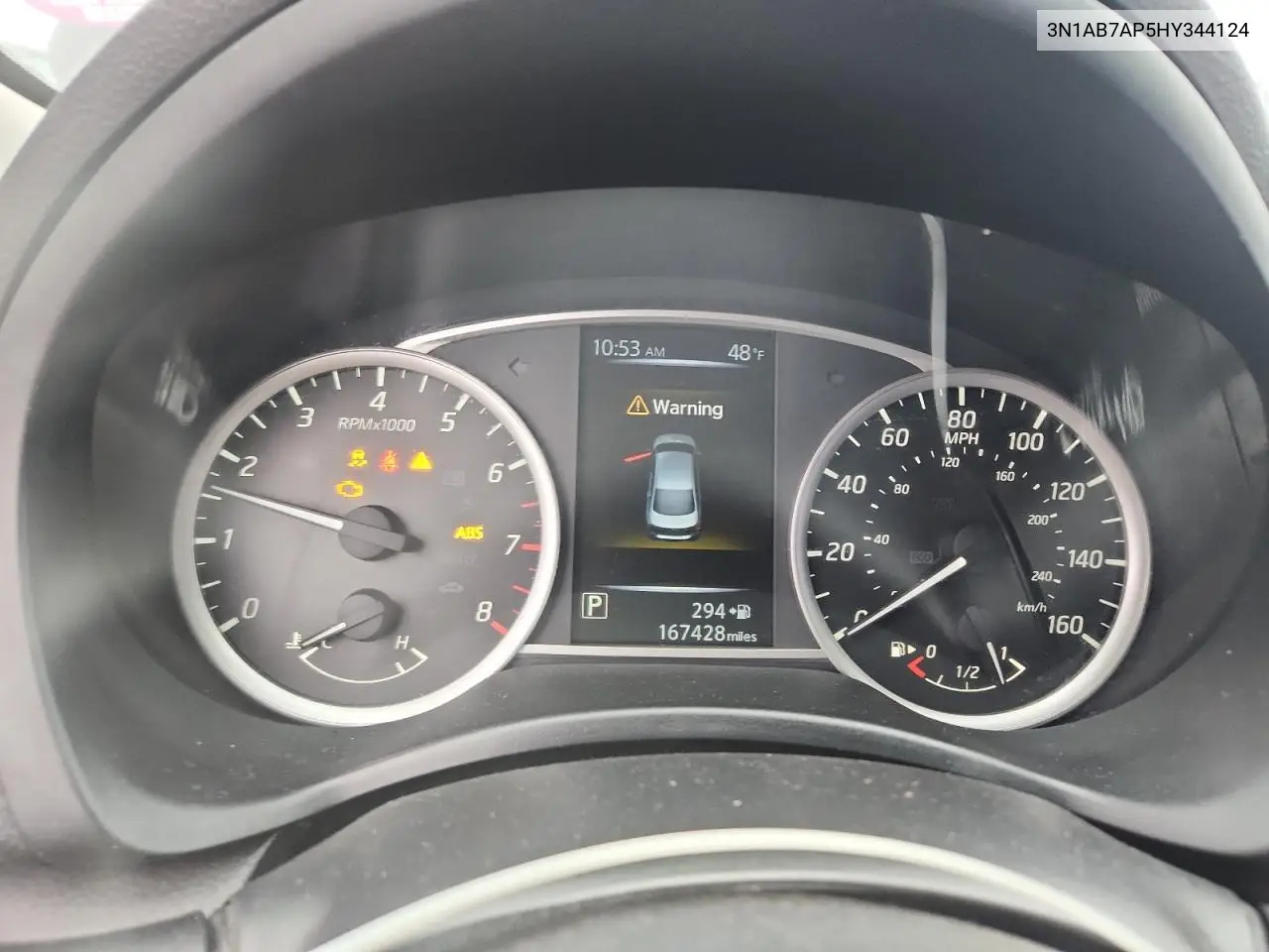 3N1AB7AP5HY344124 2017 Nissan Sentra S