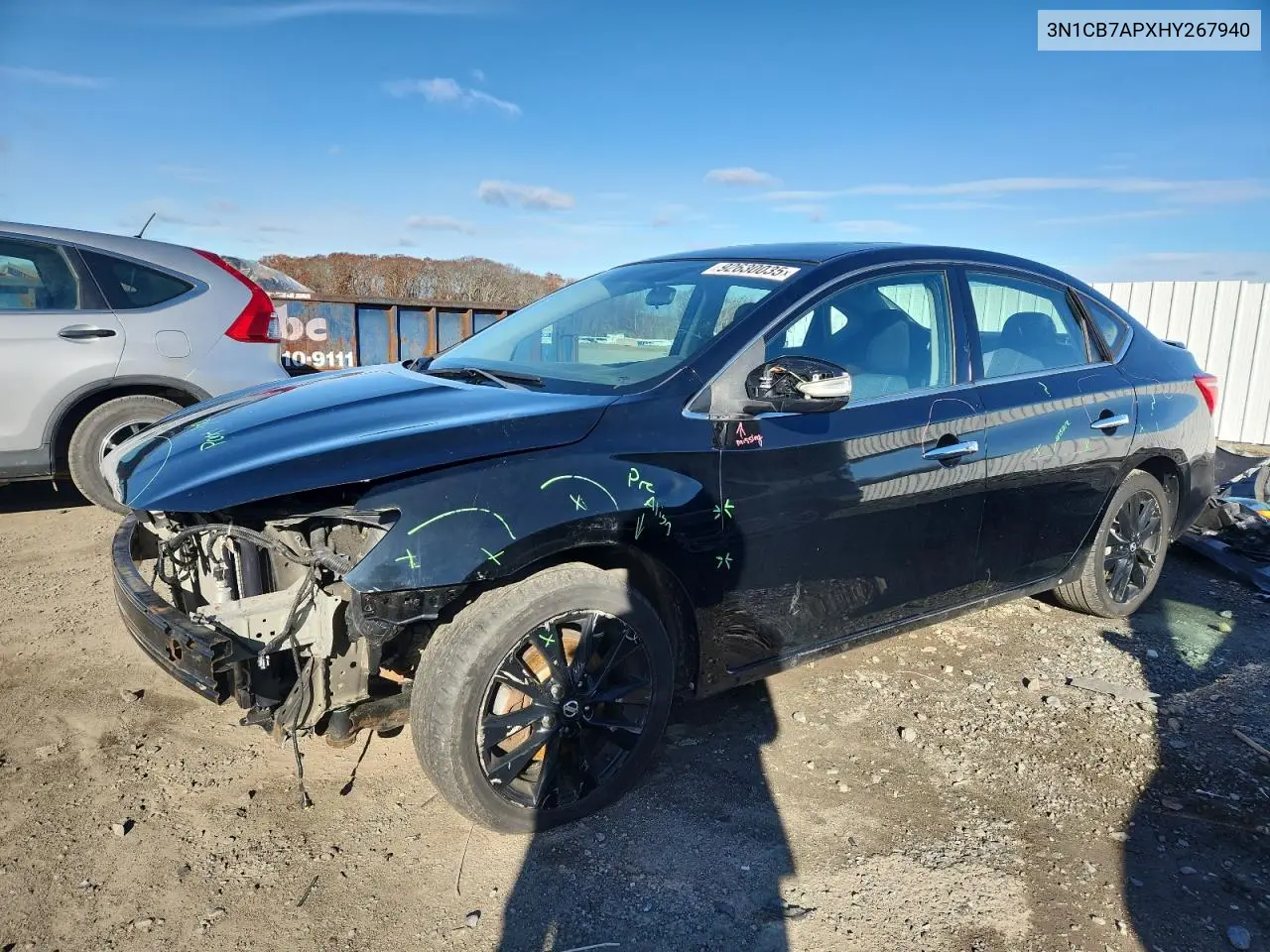 3N1CB7APXHY267940 2017 Nissan Sentra Sr Turbo