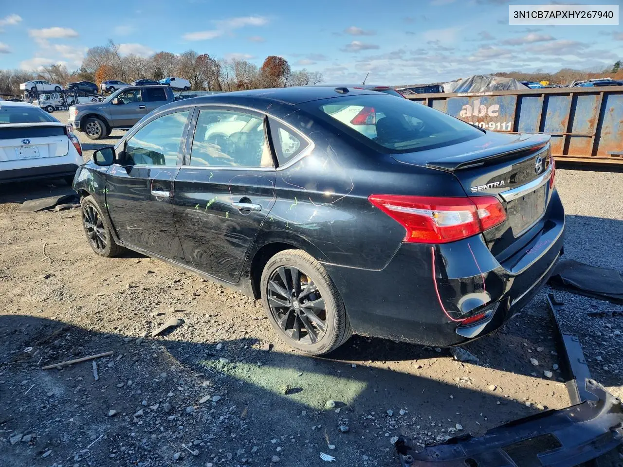 3N1CB7APXHY267940 2017 Nissan Sentra Sr Turbo