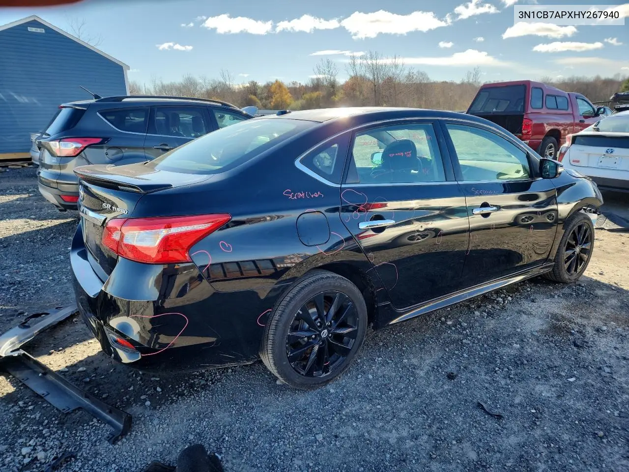 3N1CB7APXHY267940 2017 Nissan Sentra Sr Turbo