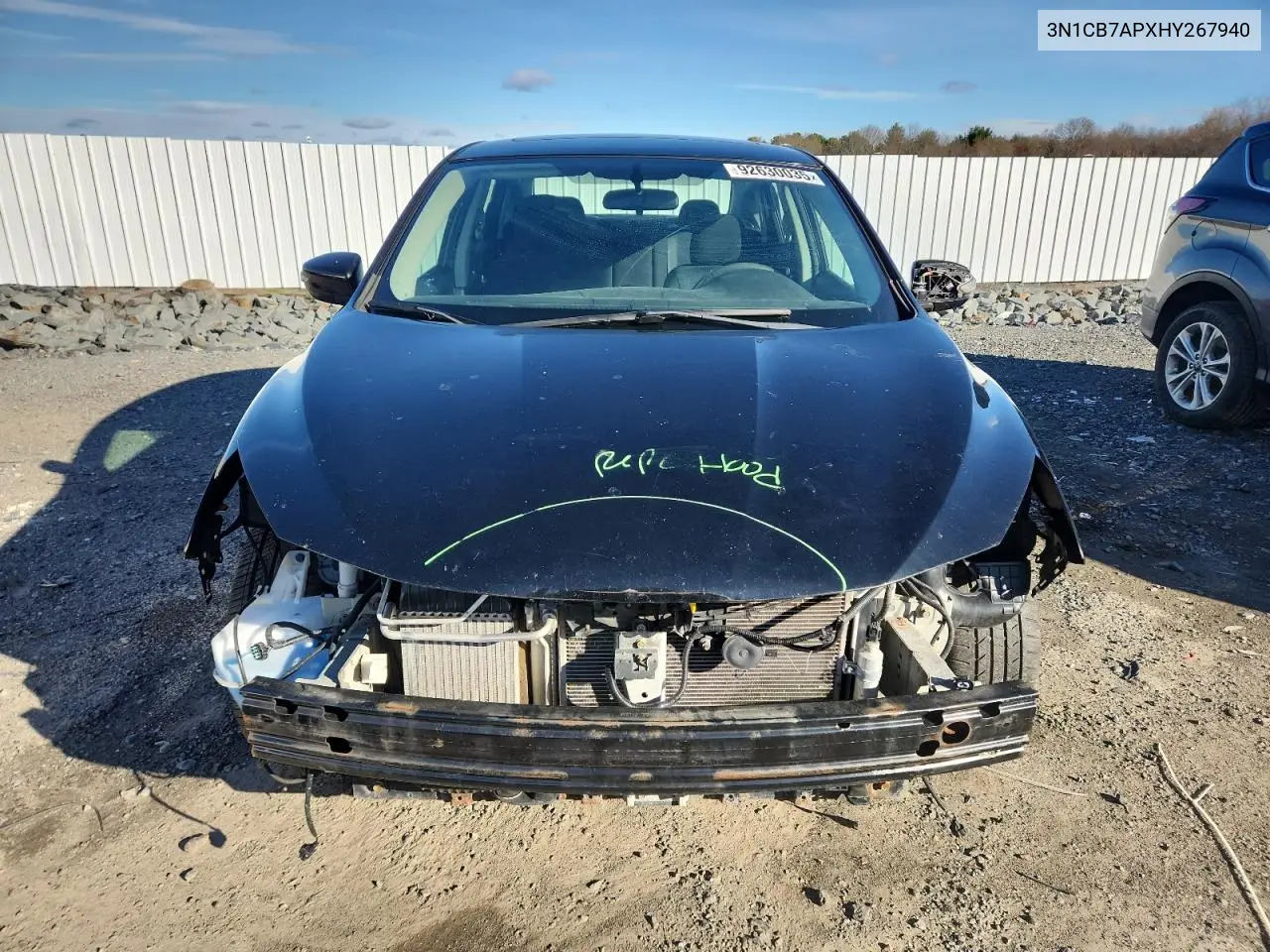 3N1CB7APXHY267940 2017 Nissan Sentra Sr Turbo