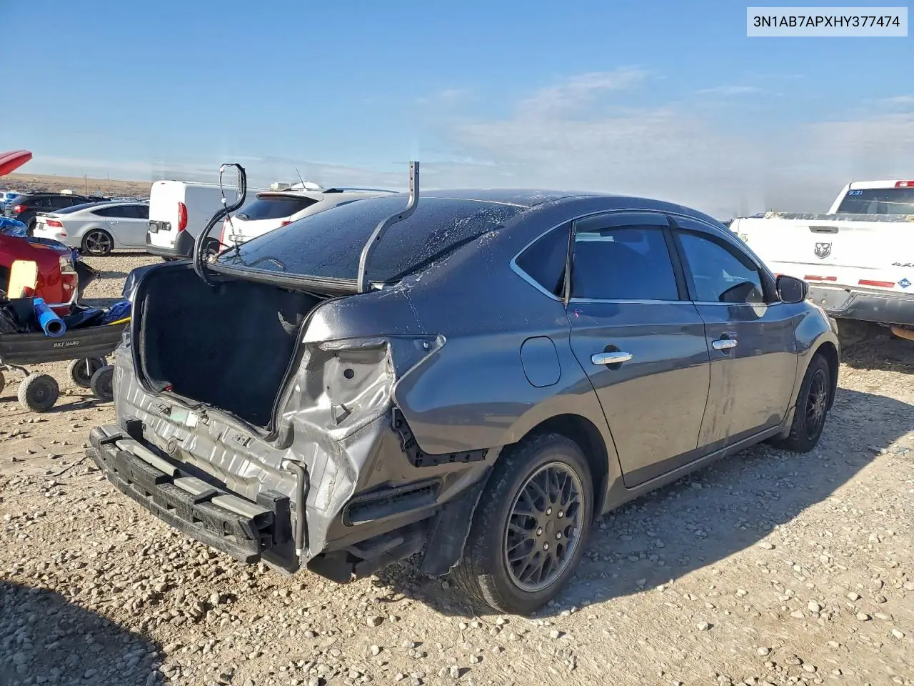3N1AB7APXHY377474 2017 Nissan Sentra S