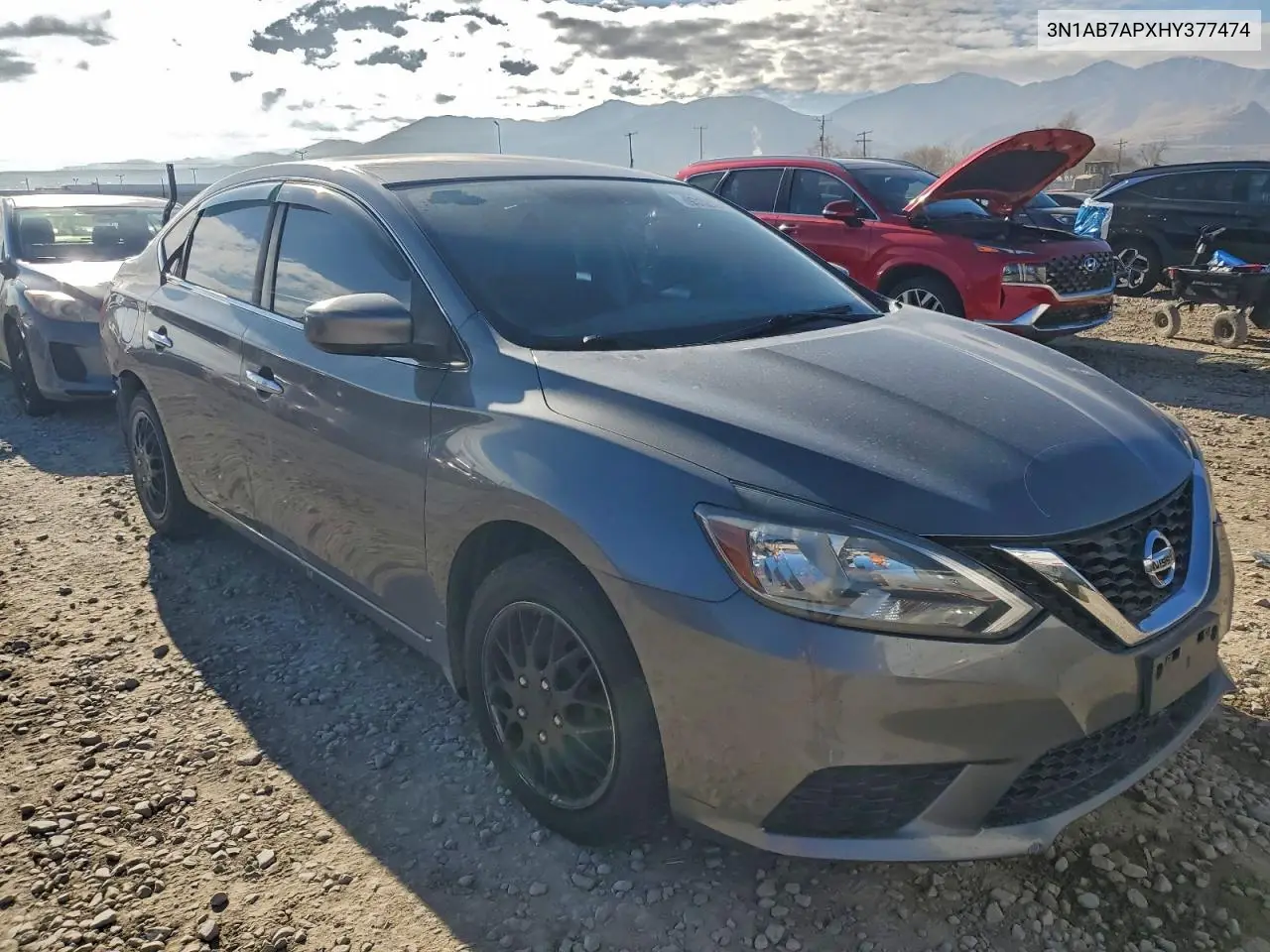 3N1AB7APXHY377474 2017 Nissan Sentra S