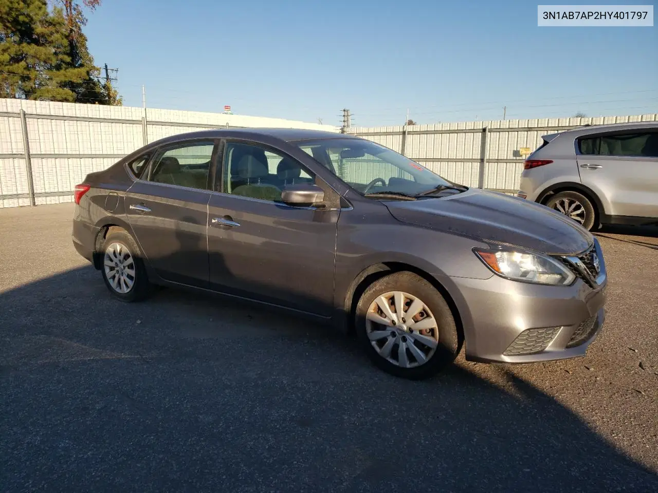 3N1AB7AP2HY401797 2017 Nissan Sentra S