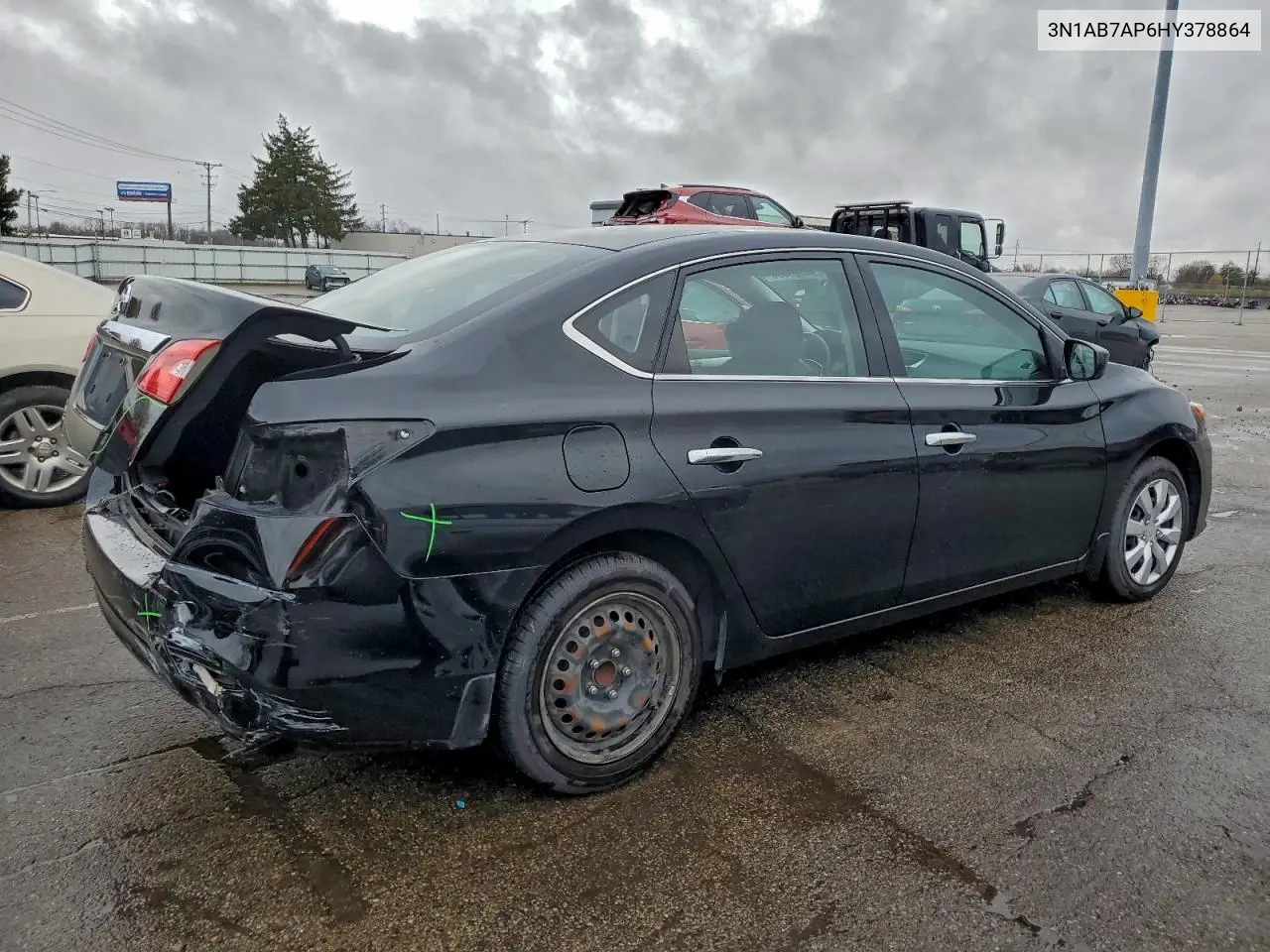 3N1AB7AP6HY378864 2017 Nissan Sentra S