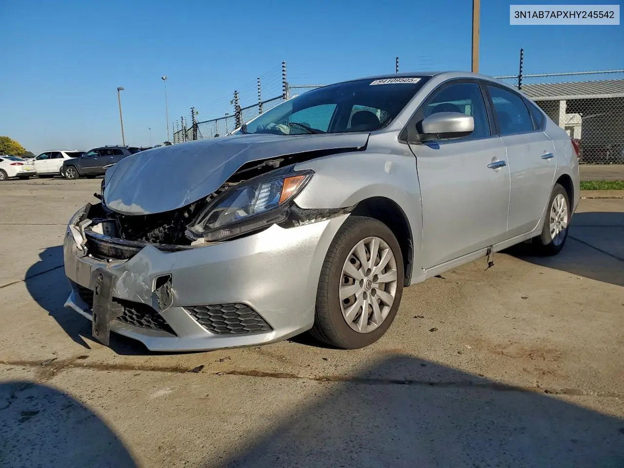 3N1AB7APXHY245542 2017 Nissan Sentra S