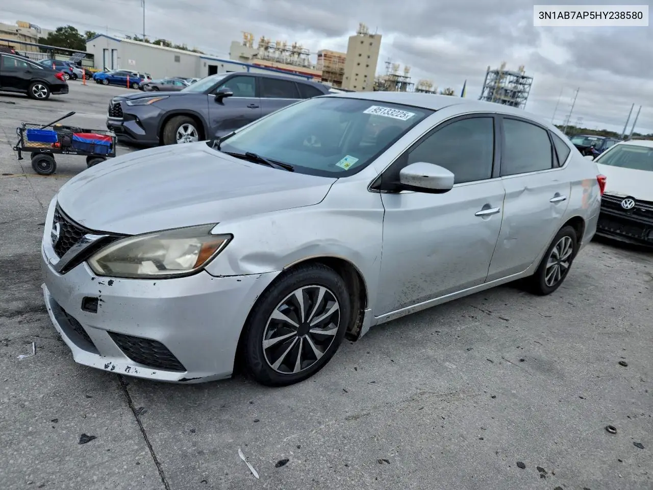 3N1AB7AP5HY238580 2017 Nissan Sentra S