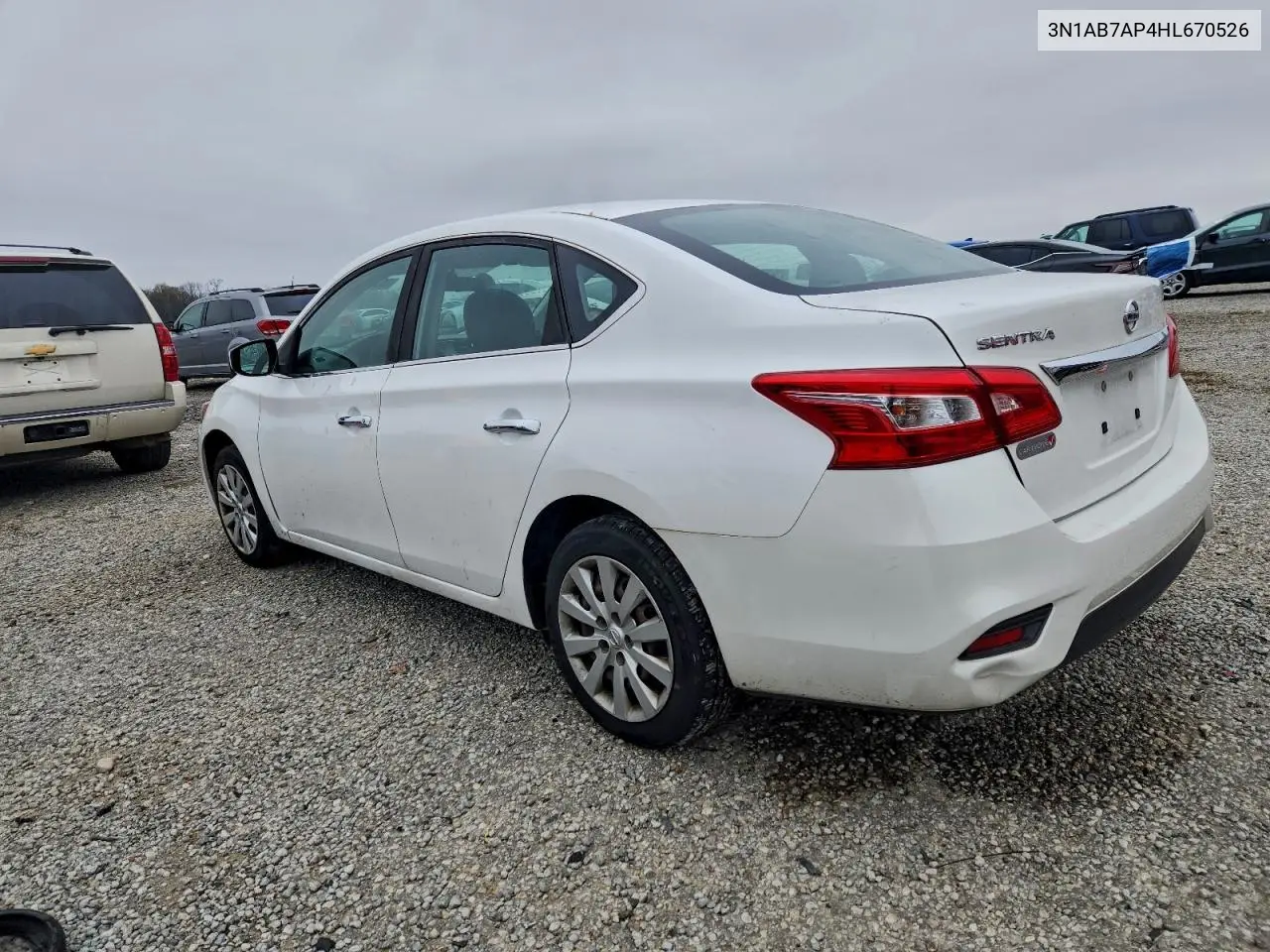 3N1AB7AP4HL670526 2017 Nissan Sentra S