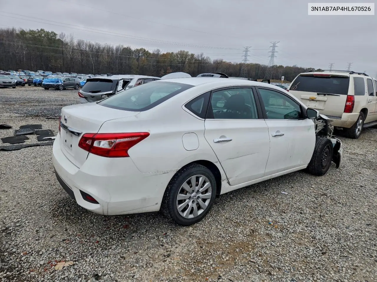 3N1AB7AP4HL670526 2017 Nissan Sentra S