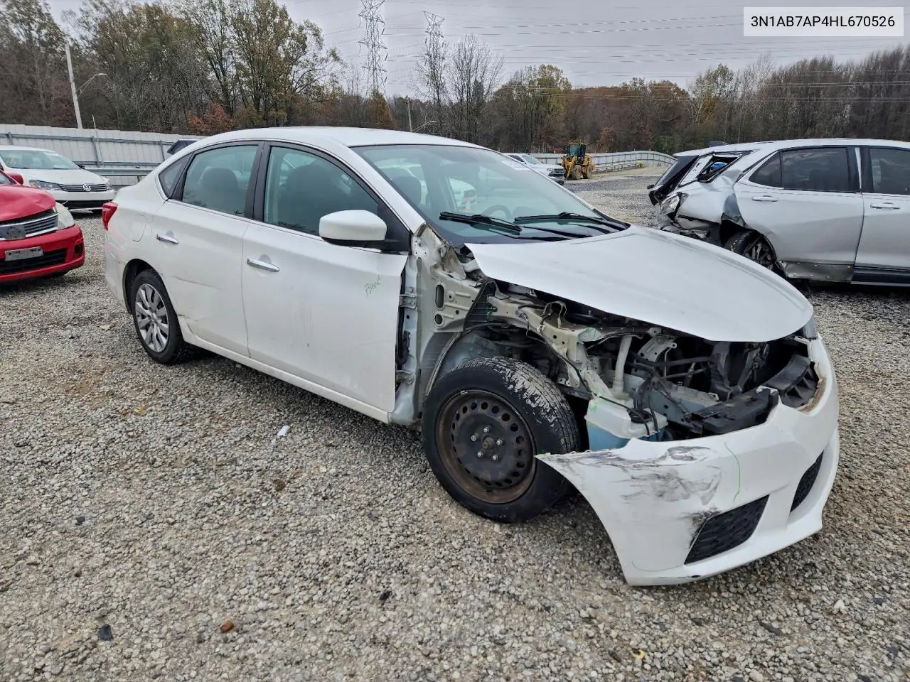 3N1AB7AP4HL670526 2017 Nissan Sentra S