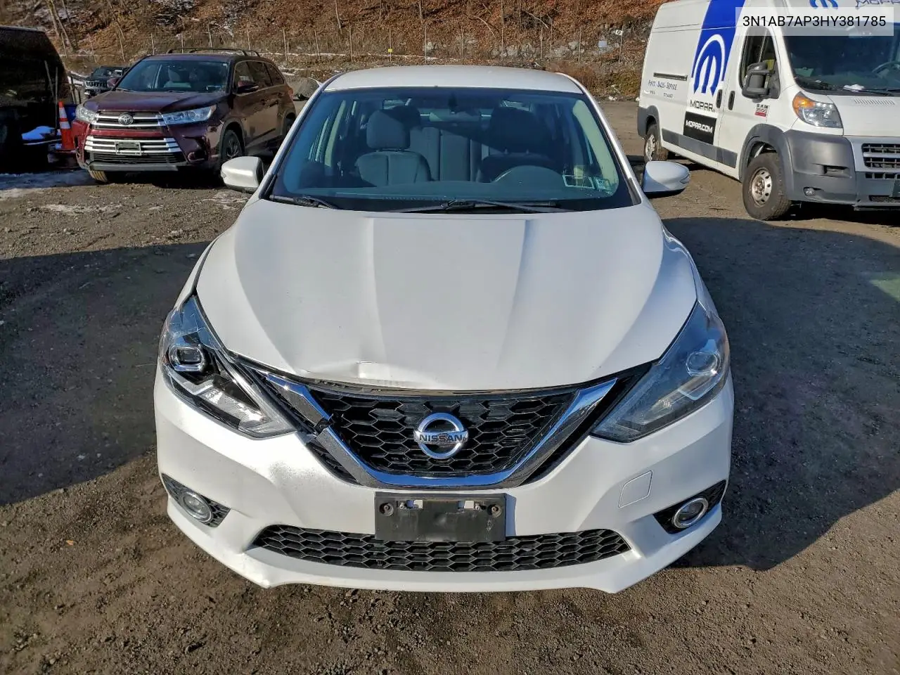 3N1AB7AP3HY381785 2017 Nissan Sentra S
