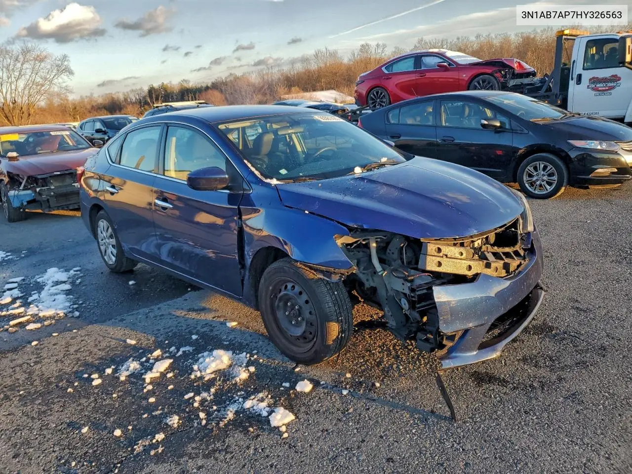 3N1AB7AP7HY326563 2017 Nissan Sentra S