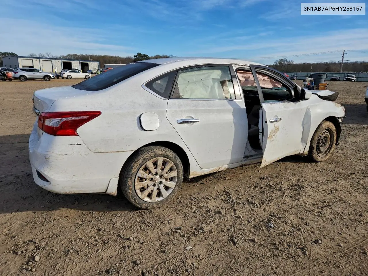 3N1AB7AP6HY258157 2017 Nissan Sentra S
