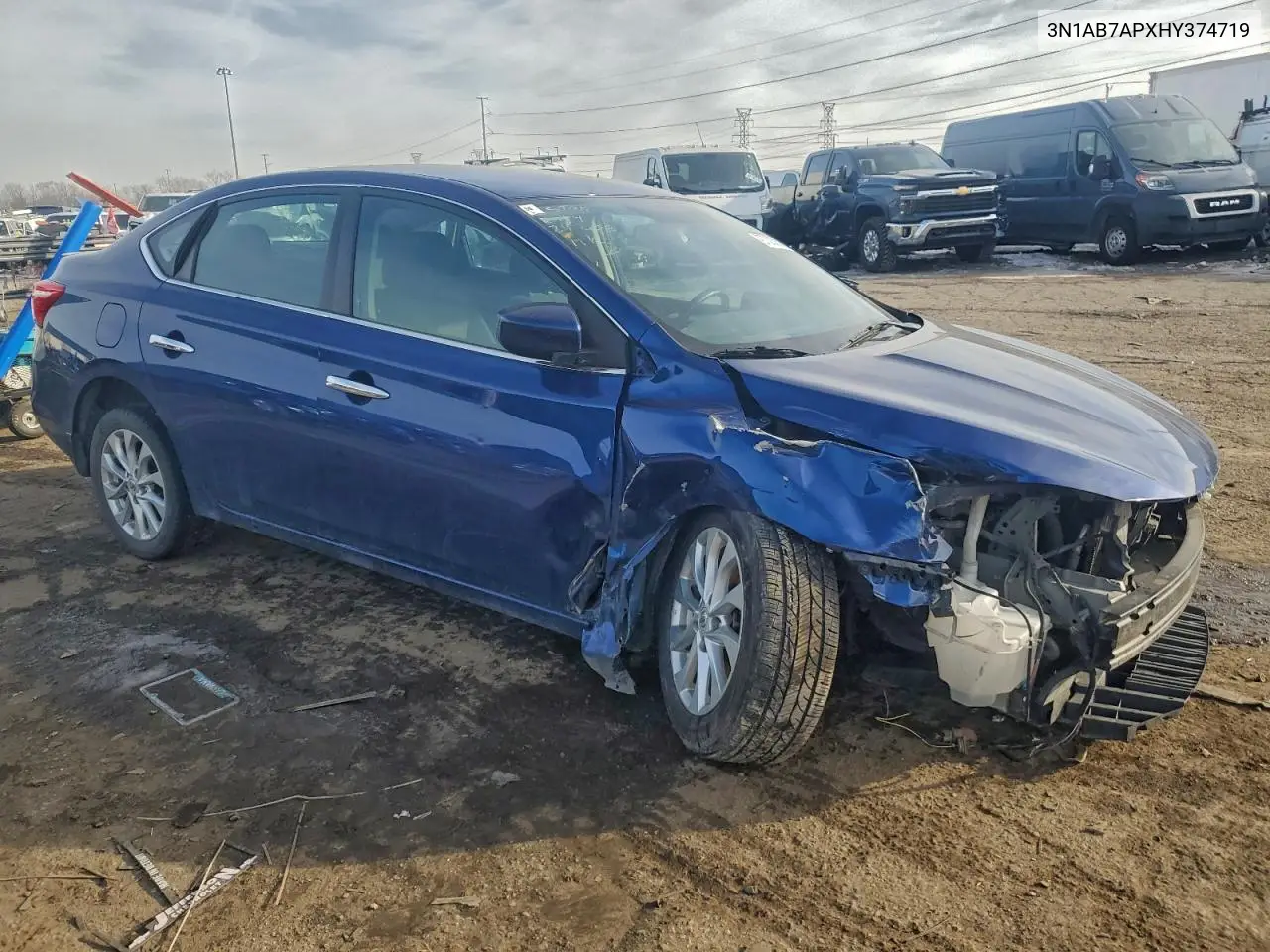 3N1AB7APXHY374719 2017 Nissan Sentra S