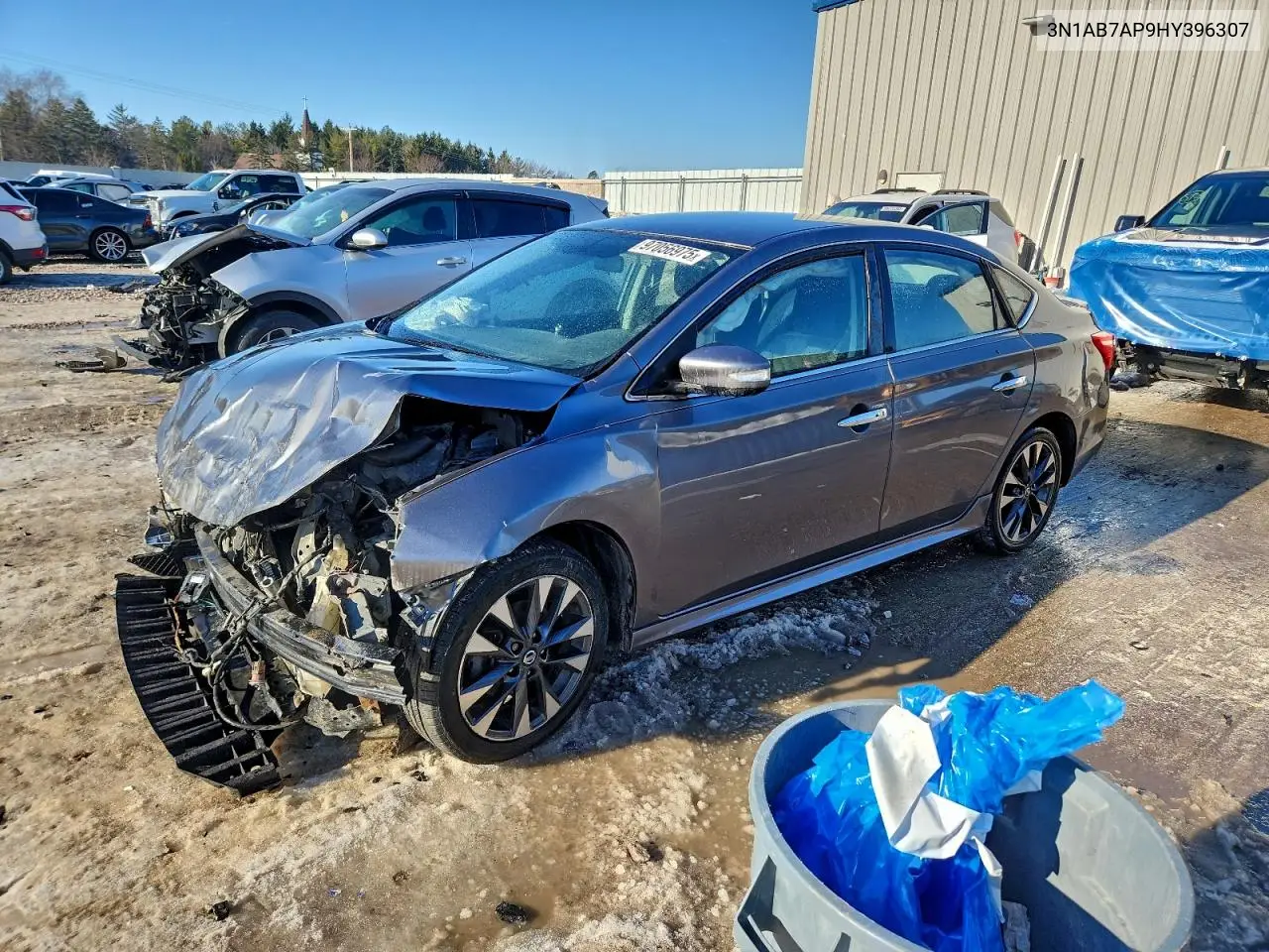 3N1AB7AP9HY396307 2017 Niss Sentra S