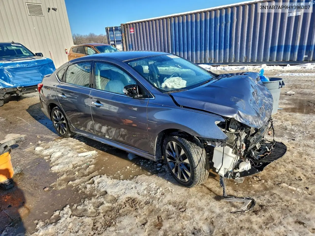3N1AB7AP9HY396307 2017 Niss Sentra S