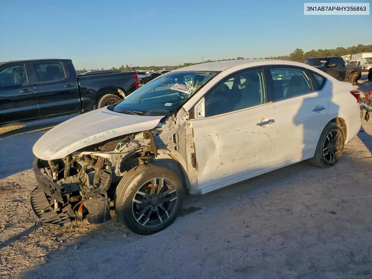 3N1AB7AP4HY356863 2017 Nissan Sentra S