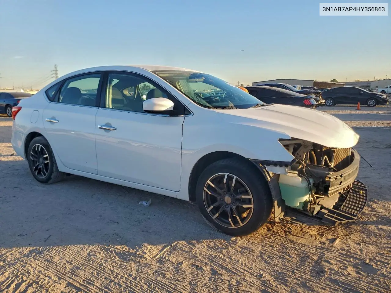 3N1AB7AP4HY356863 2017 Nissan Sentra S