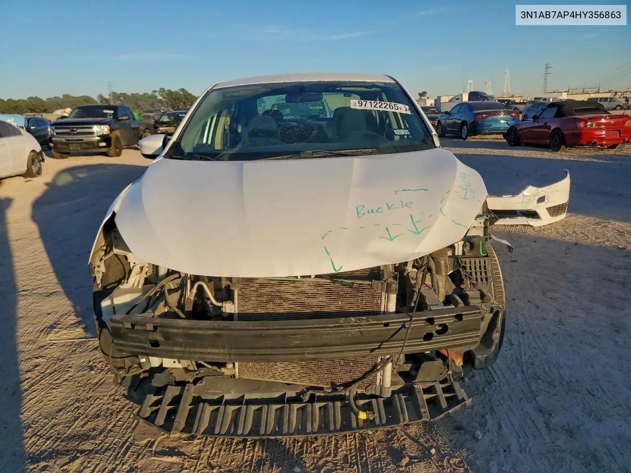 3N1AB7AP4HY356863 2017 Nissan Sentra S