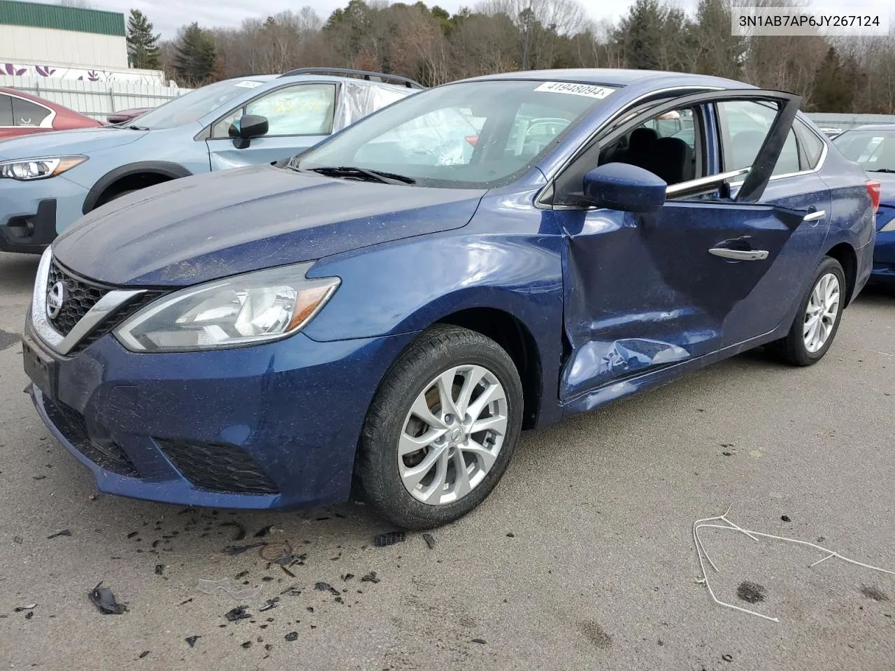 2018 Nissan Sentra S VIN: 3N1AB7AP6JY267124 Lot: 41948094