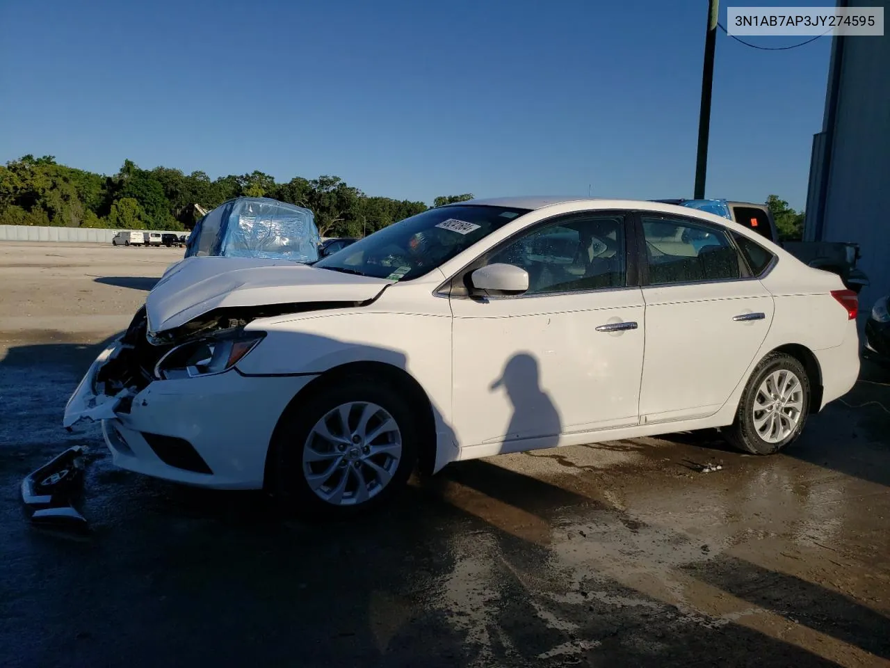 2018 Nissan Sentra S VIN: 3N1AB7AP3JY274595 Lot: 48241604