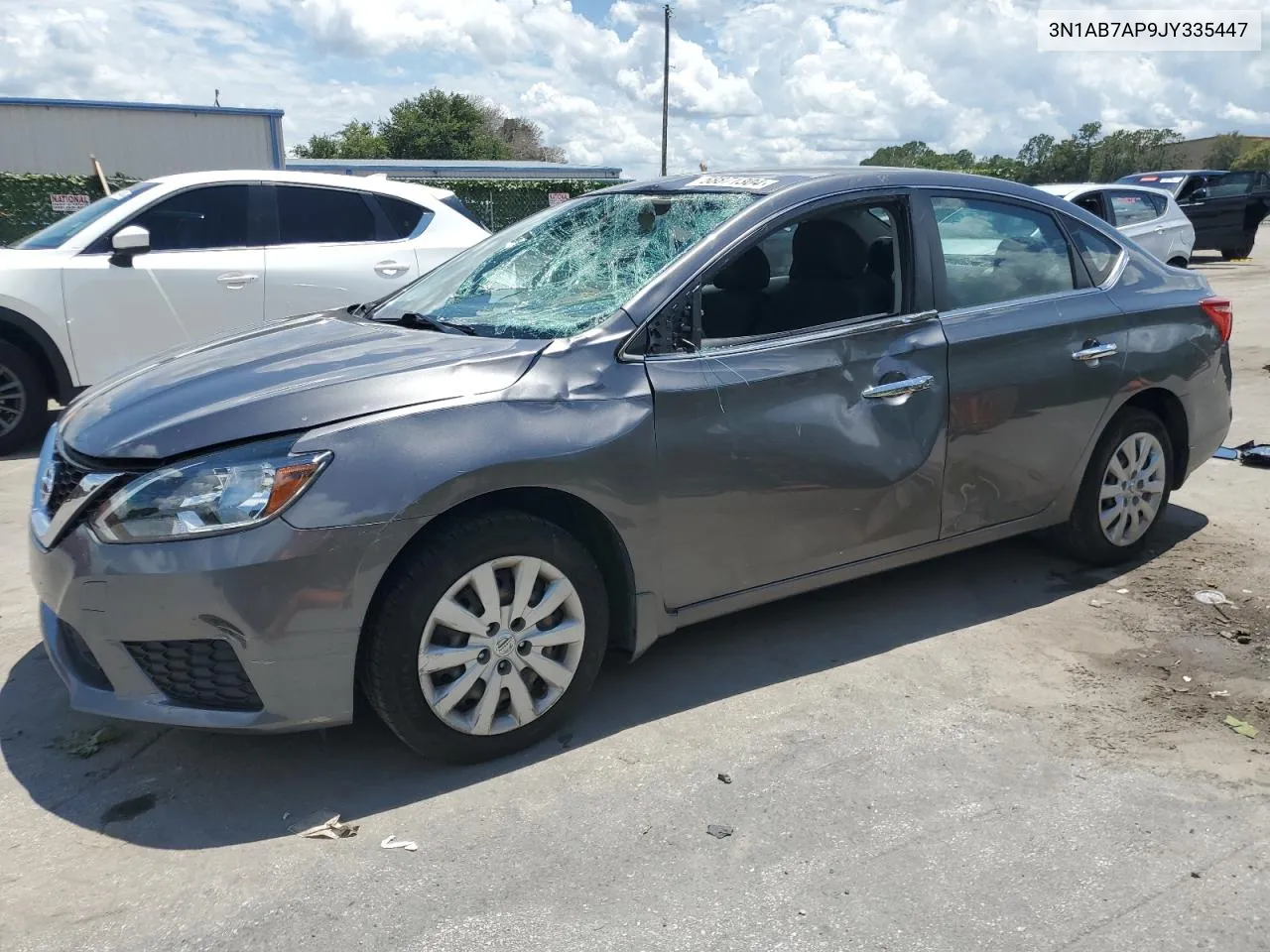 2018 Nissan Sentra S VIN: 3N1AB7AP9JY335447 Lot: 58871304