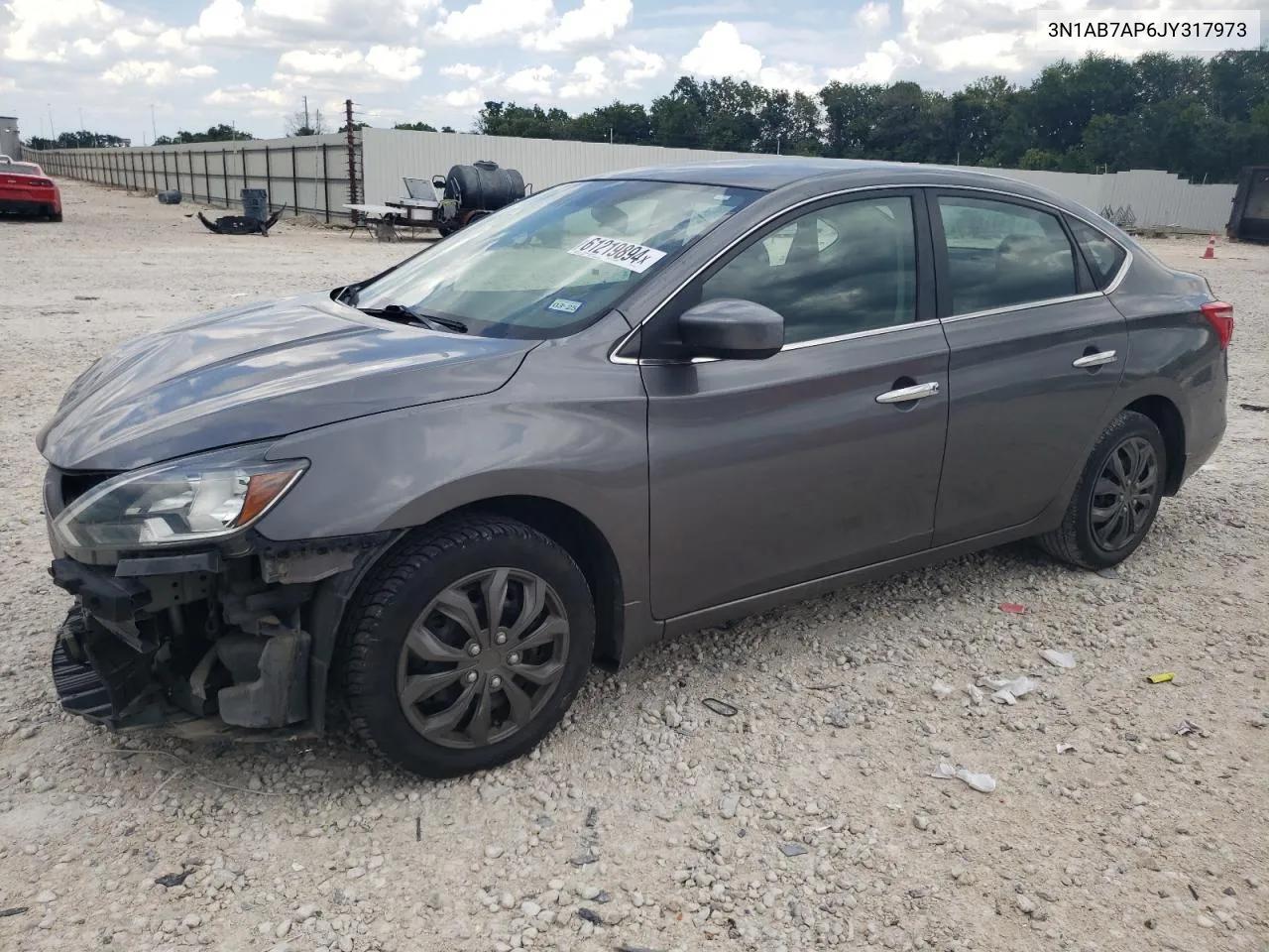 2018 Nissan Sentra S VIN: 3N1AB7AP6JY317973 Lot: 61219894