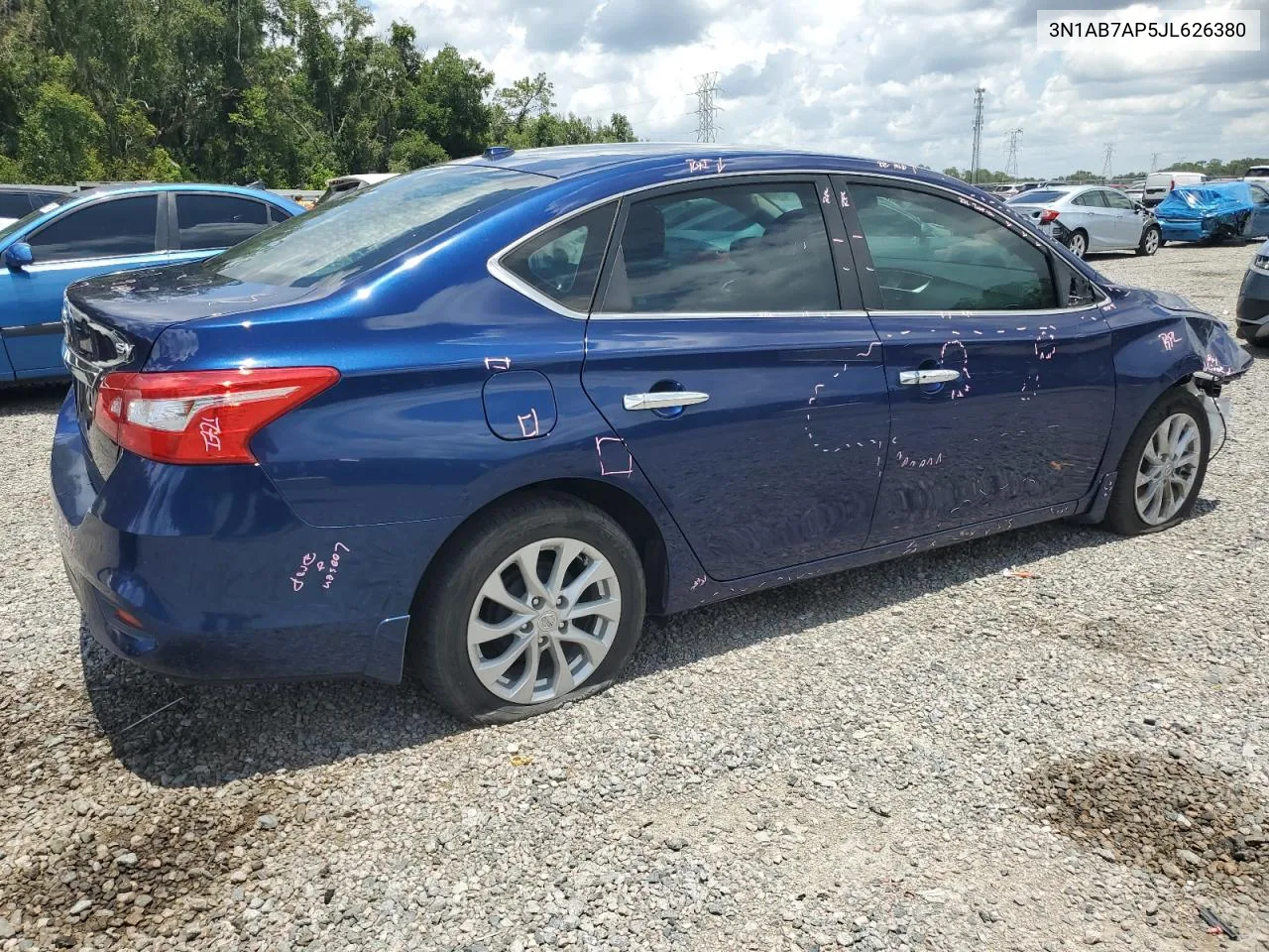 2018 Nissan Sentra S VIN: 3N1AB7AP5JL626380 Lot: 61800654