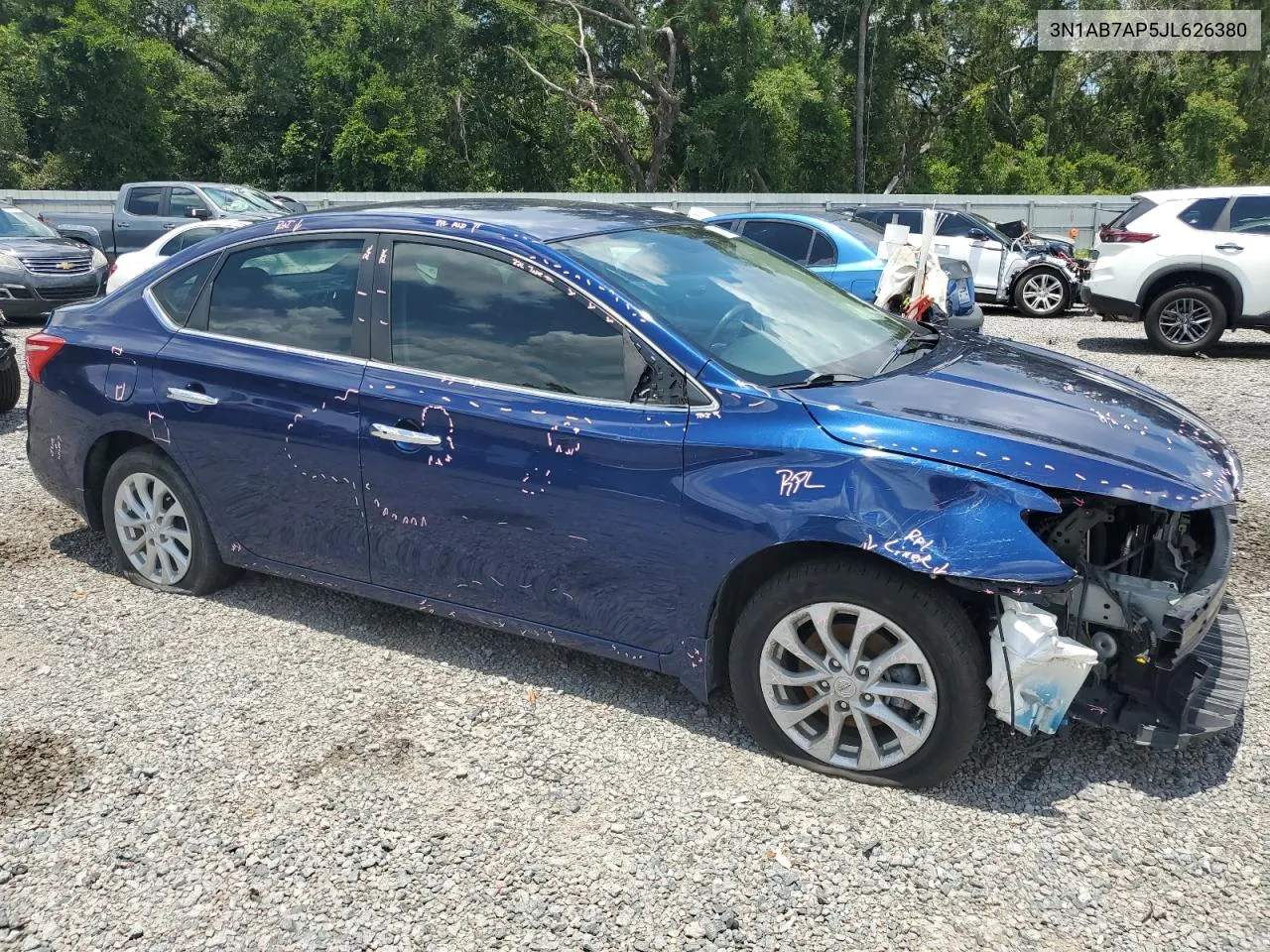 2018 Nissan Sentra S VIN: 3N1AB7AP5JL626380 Lot: 61800654