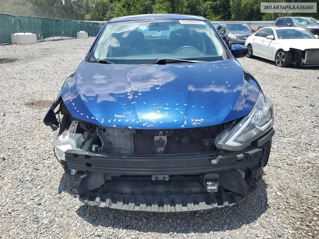 2018 Nissan Sentra S VIN: 3N1AB7AP5JL626380 Lot: 61800654